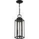 Hawthorne 2 Light 7 inch Black Outdoor Hanging Lantern, Lighting One