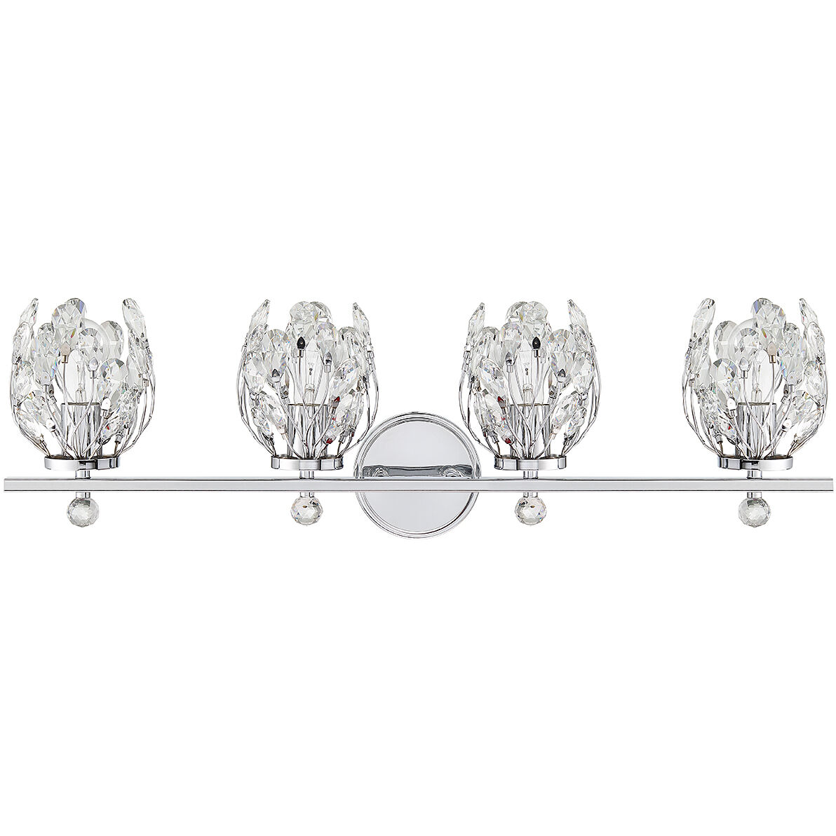 Moreno 4 Light 31 inch Polished Chrome Bathroom Vanity Light Wall Light