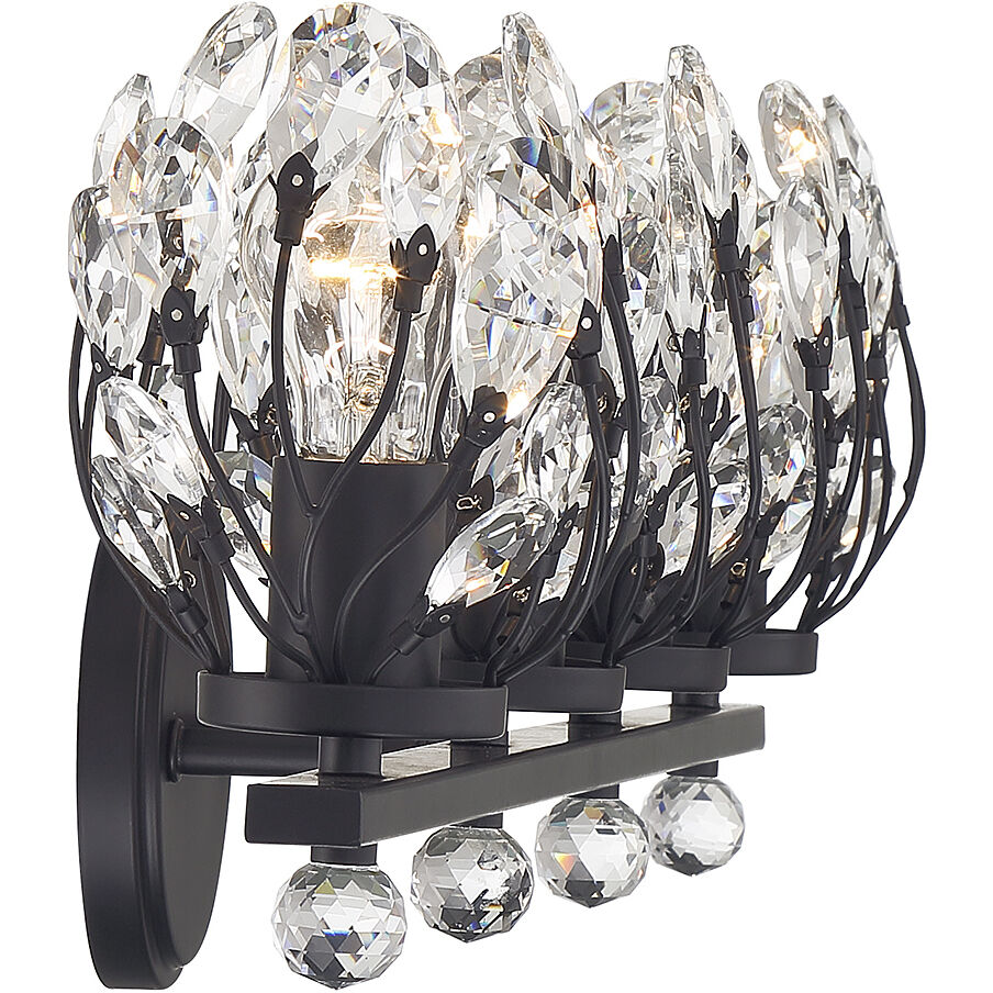 Savoy House 8-6601-4-BK Moreno 4 Light 31 inch Black Bathroom