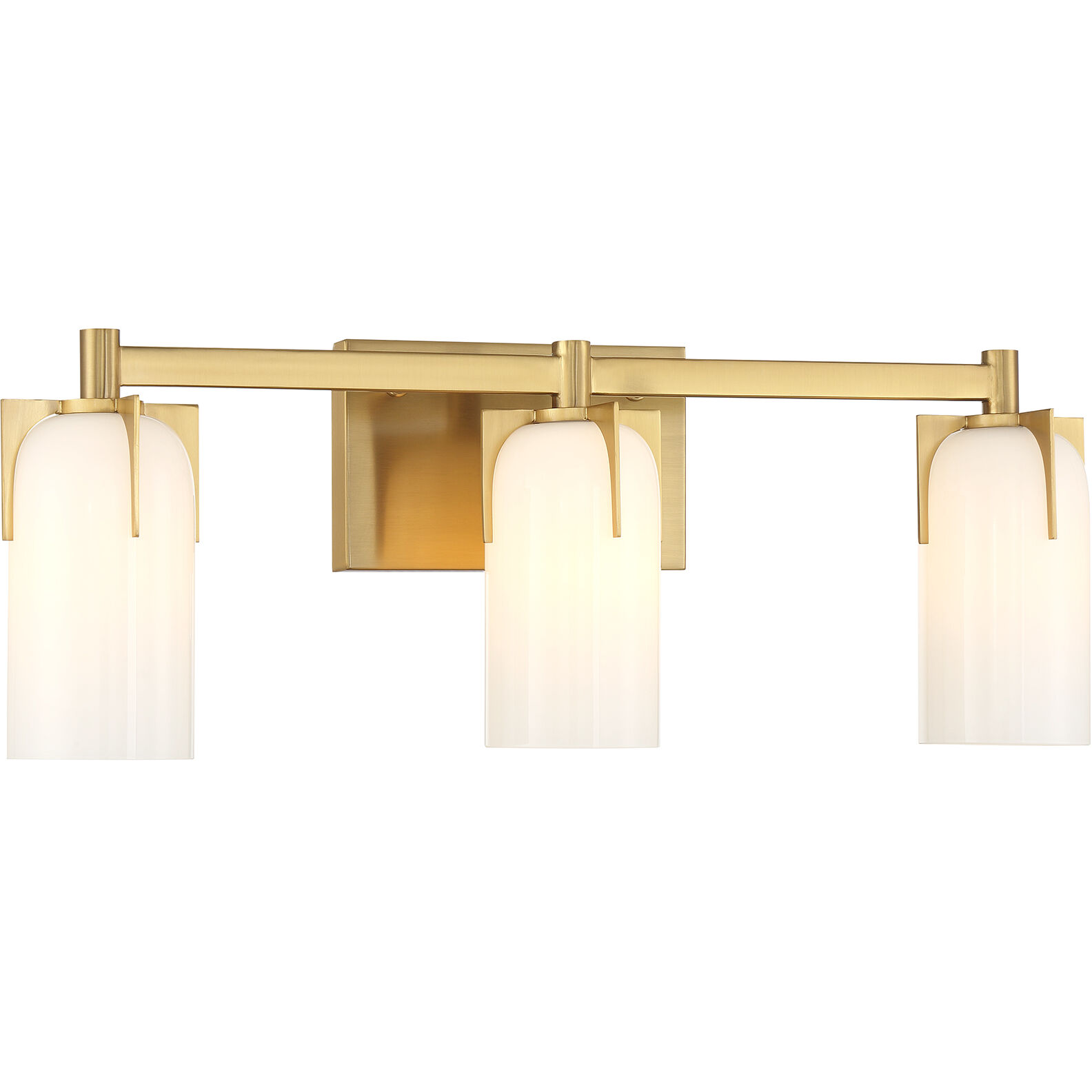 Caldwell 3 Light 24 inch Warm Brass Bathroom Vanity Light Wall Light