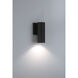 Kelley LED 8 inch Matte Black Outdoor Wall Lantern