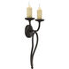 Elba 2 Light 12 inch Oiled Copper Sconce Wall Light
