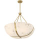 Chalfont 4 Light 30 inch Warm Brass Pendant Ceiling Light