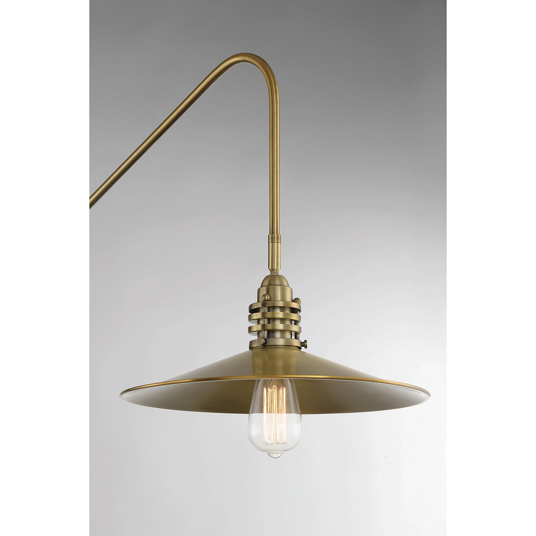 Wheaton 38 inch 60 watt Warm Brass Adjustable Wall Sconce Wall Light
