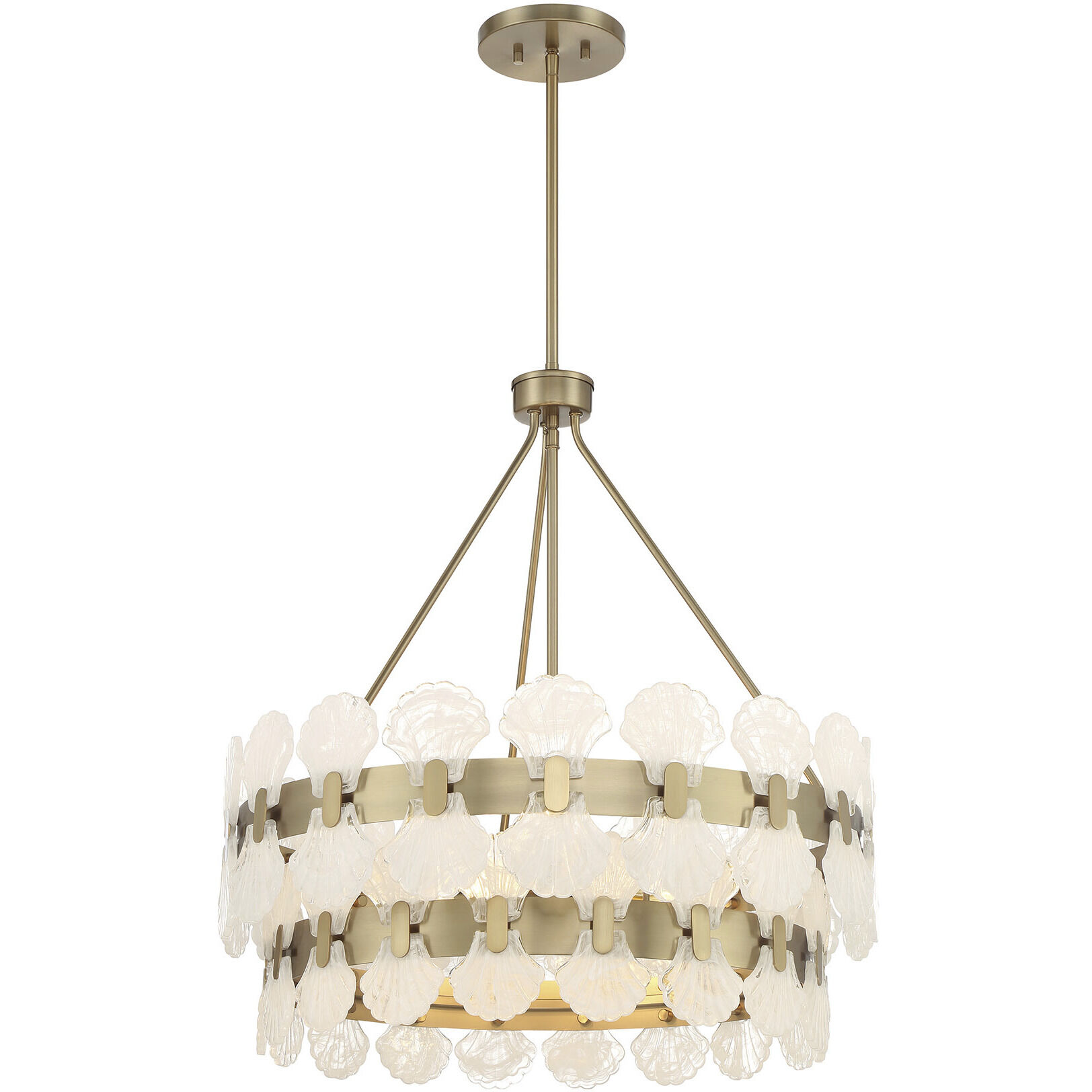 Bancroft 5 Light 24 inch Noble Brass Chandelier Ceiling Light