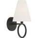 Compton 1 Light 6 inch Matte Black Wall Sconce Wall Light, Lighting One