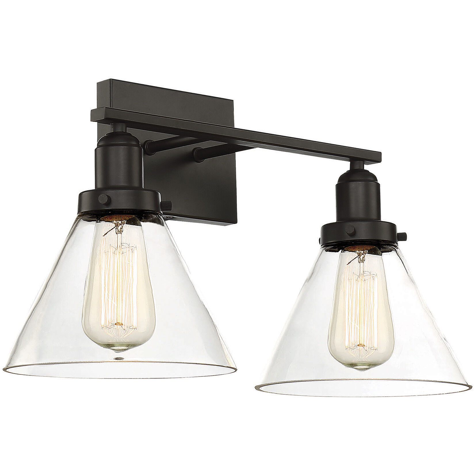 Drake 2 Light 17.75 inch English Bronze Bathroom Vanity Light Wall Light, Essentials