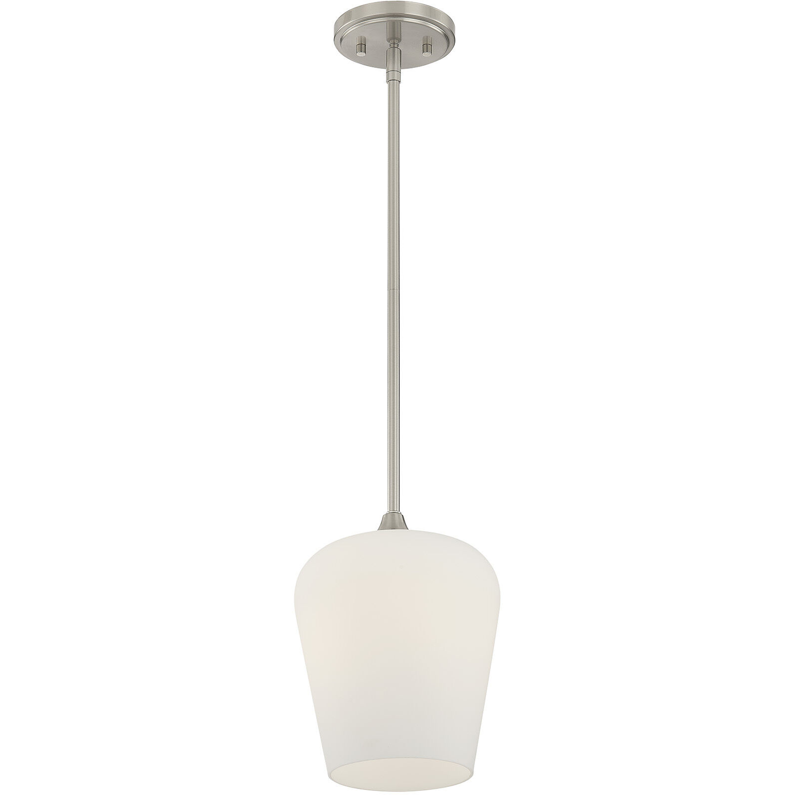 Octave 1 Light 8 inch Satin Nickel Pendant Ceiling Light, Essentials