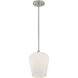 Octave 1 Light 8 inch Satin Nickel Pendant Ceiling Light, Essentials