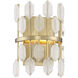 Royale 2 Light 9 inch Noble Brass Sconce Wall Light