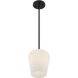 Octave 1 Light 8 inch Matte Black Pendant Ceiling Light, Essentials