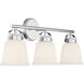 Kaden 3 Light 26 inch Polished Chrome Bathroom Vanity Light Wall Light, Essentials