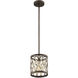 Sandoval 1 Light 8 inch Fiesta Bronze Mini Pendant Ceiling Light