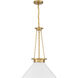 Myers 1 Light 18 inch Warm Brass Pendant Ceiling Light