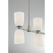 Baldwin 8 Light 44 inch Satin Nickel Linear Chandelier Ceiling Light, Essentials