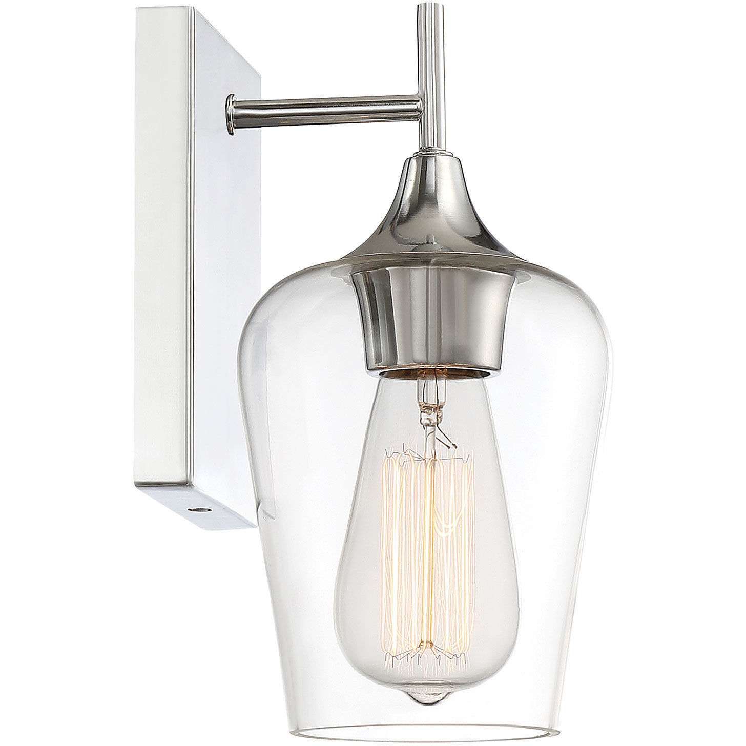 Octave 1 Light 5 inch Polished Chrome Wall Sconce Wall Light, Essentials