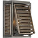 Hartberg 1 Light 13 inch Aged Driftwood Outdoor Wall Lantern