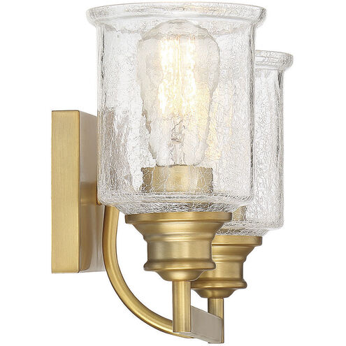 Hampton 2 Light 16 inch Warm Brass Vanity Light Wall Light