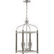 Eagen 4 Light 13 inch Graywood with Pewter Accents Pendant Ceiling Light