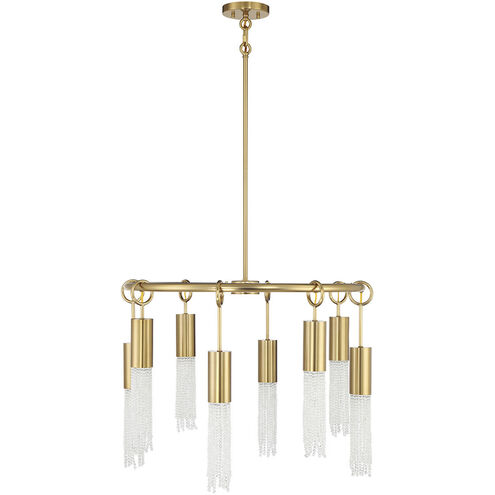 Chelsea 8 Light 28 inch Warm Brass Chandelier Ceiling Light