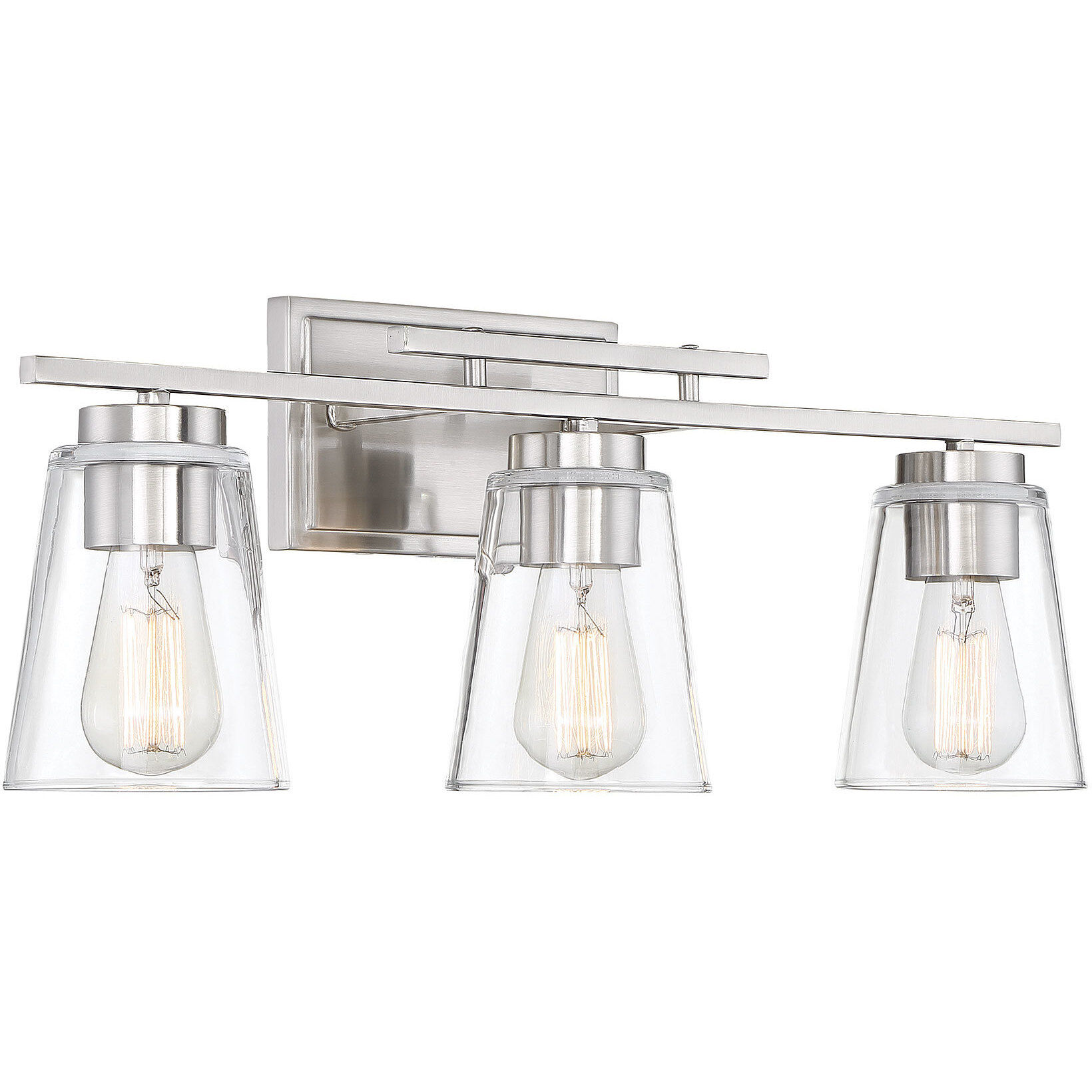 Calhoun 3 Light 24 inch Satin Nickel Bathroom Vanity Light Wall Light, Essentials