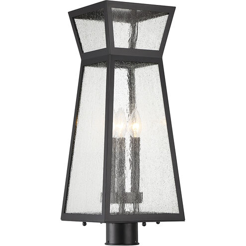 Millford 3 Light 23 inch Matte Black Outdoor Post Lantern