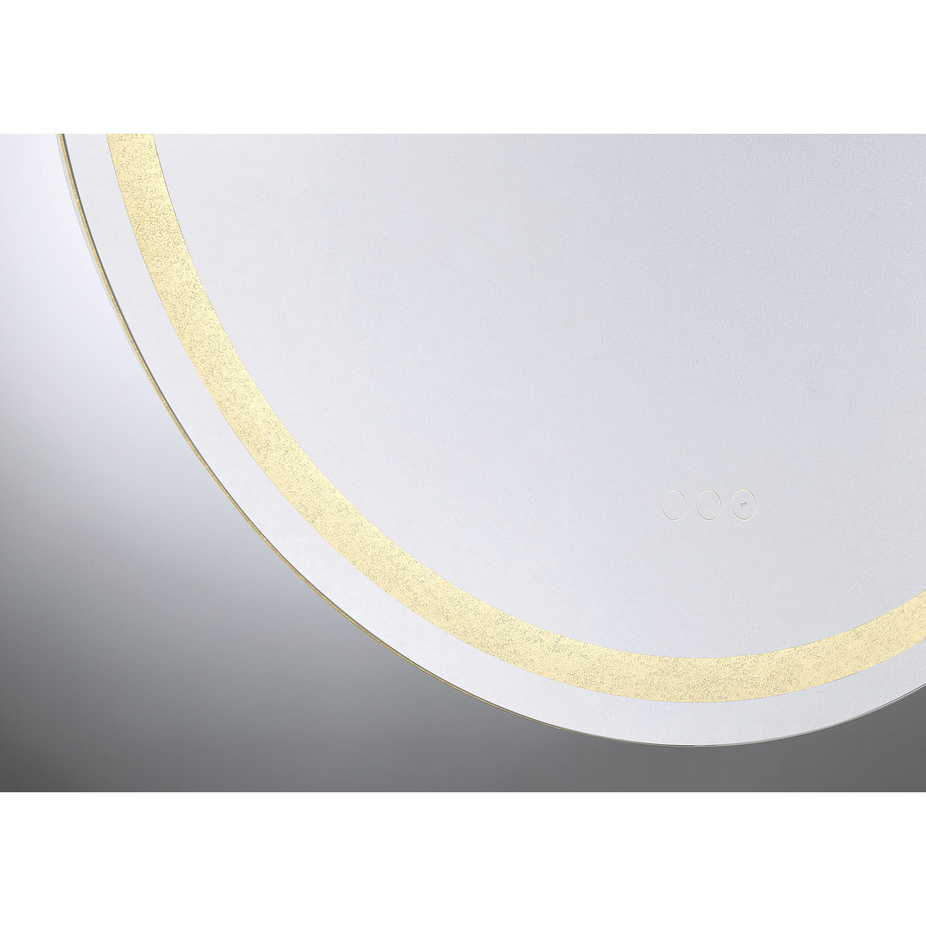 Cordova 32 X 32 inch Crushed Crystal Mirror, Frontlit