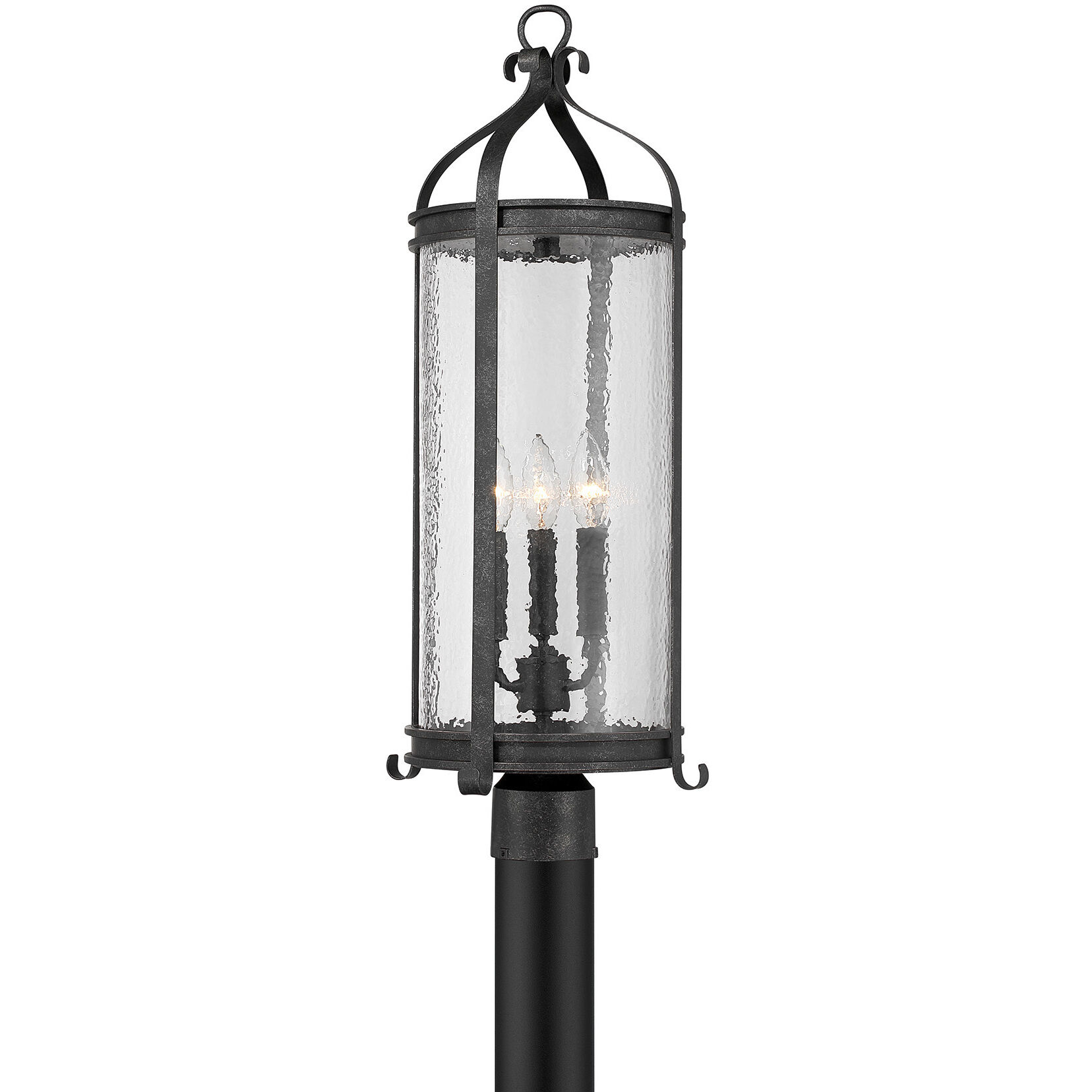 Preston 3 Light 26.5 inch Iron Oxide Outdoor Post Lantern