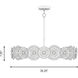 Lincoln 5 Light 35.25 inch Distressed Gold and Bronze Pendant Ceiling Light