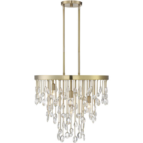 Livorno 4 Light 21 inch Noble Brass Chandelier Ceiling Light