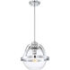 Pendleton 1 Light 14 inch Polished Chrome Pendant Ceiling Light, Essentials