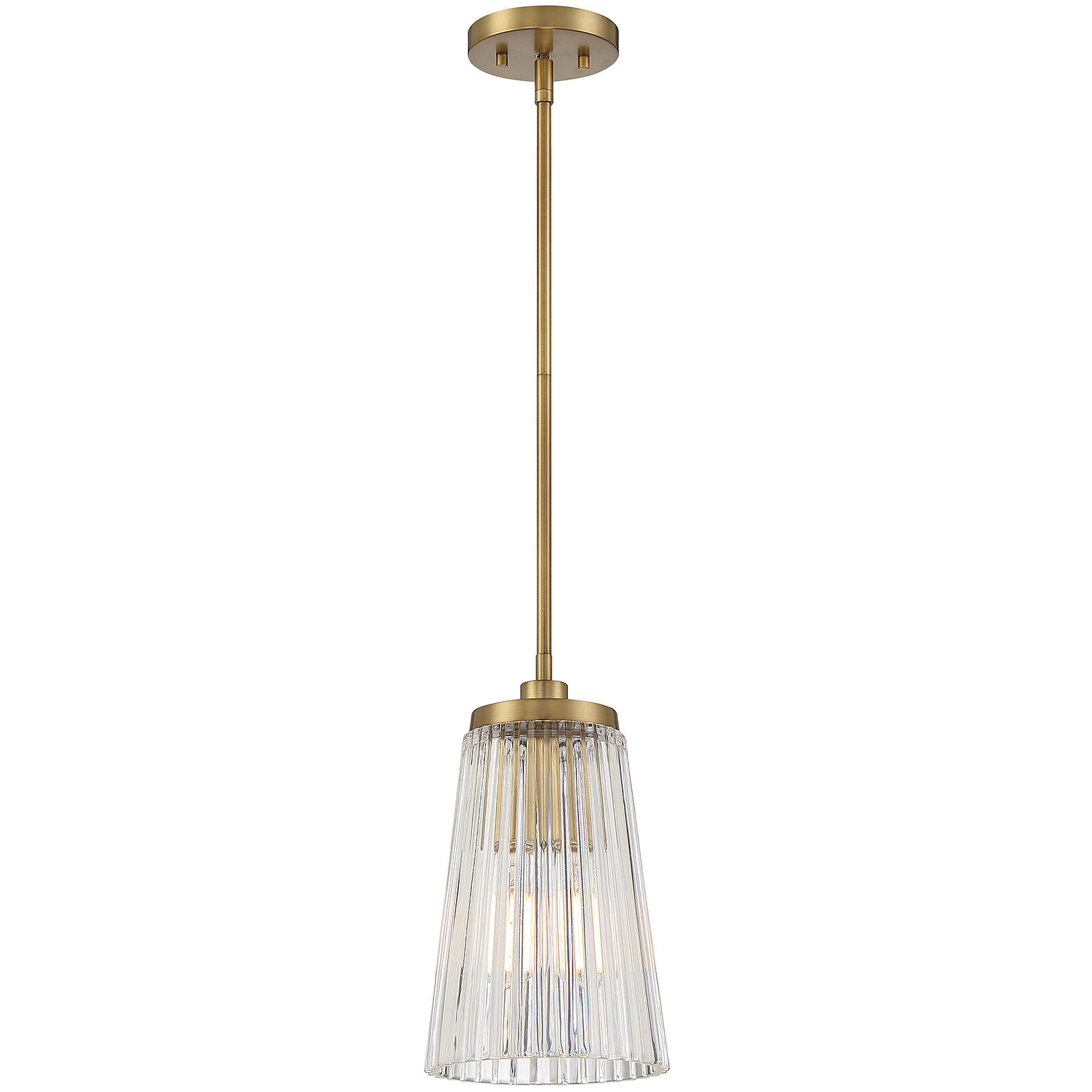 Chantilly 1 Light 8 inch Warm Brass Pendant Ceiling Light, Essentials