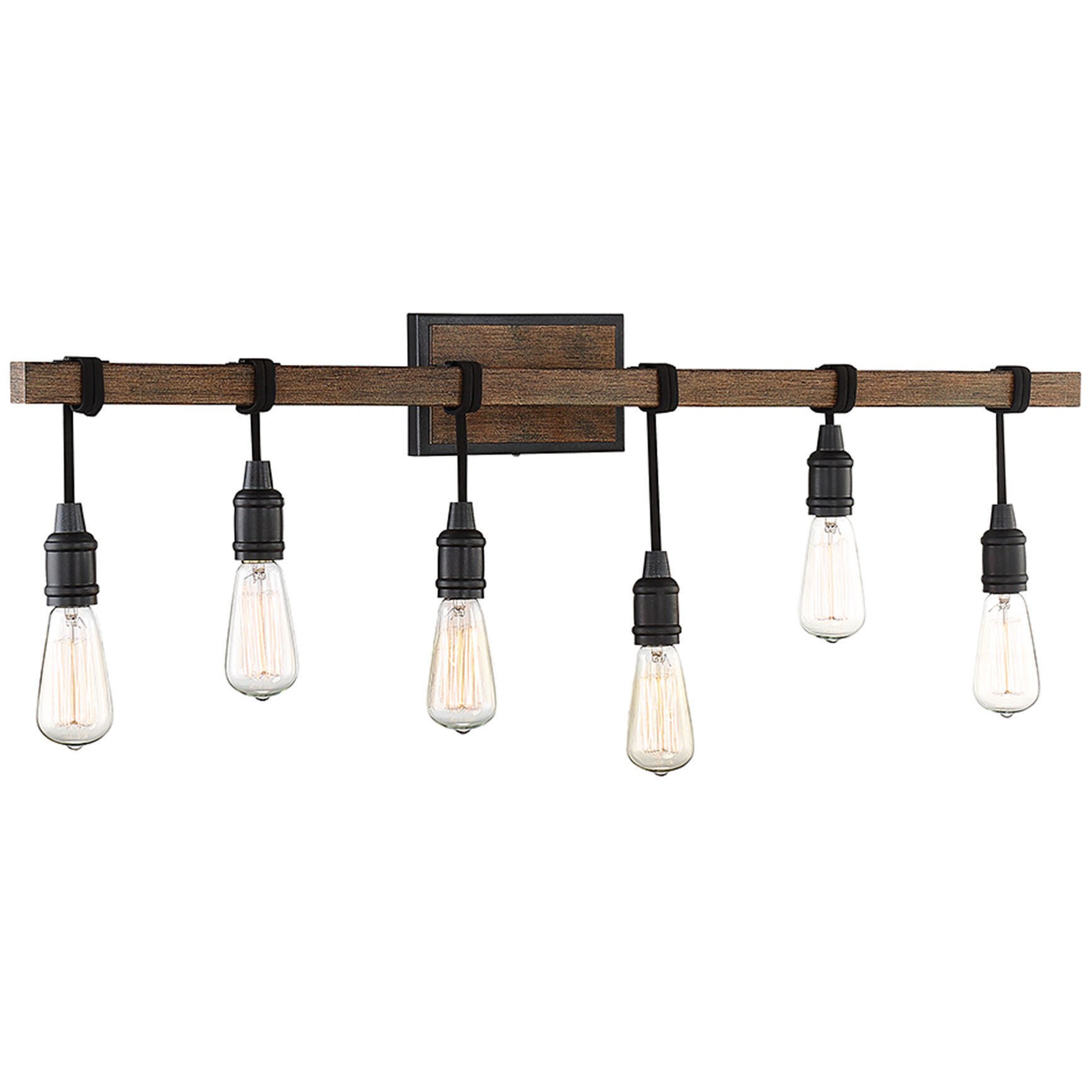 Burgess 6 Light 39 inch Durango Bathroom Vanity Light Wall Light