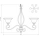 Polar 6 Light 32.75 inch Pewter Chandelier Ceiling Light