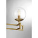 Crosby 3 Light 24 inch Warm Brass Vanity Light Wall Light, Essentials