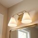 Blair 2 Light 15.5 inch Warm Brass Bath Wall Light