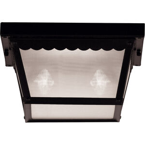 Exterior Collections 2 Light 10 inch Black Outdoor Flush Mount