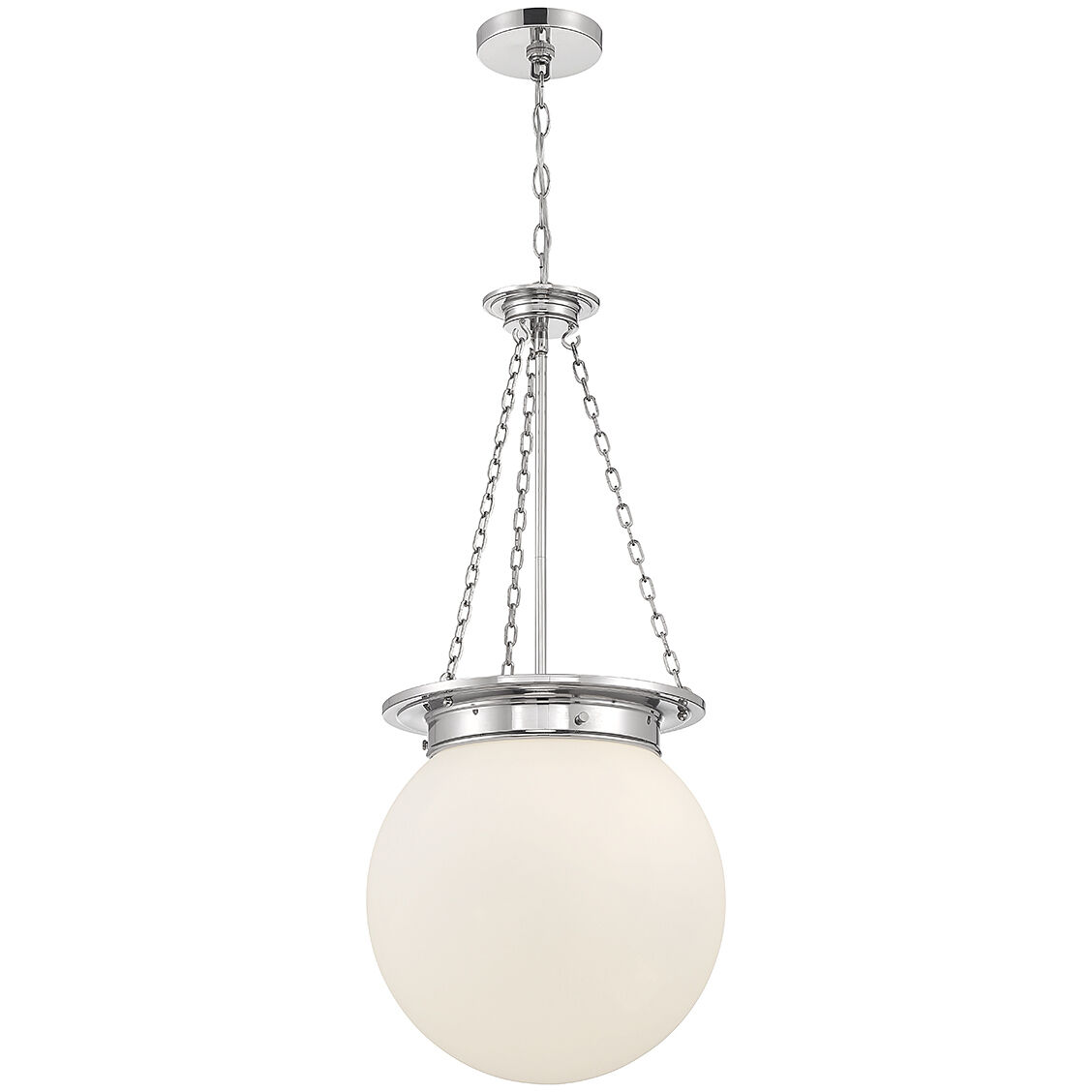 Manor 3 Light 13.5 inch Polished Nickel Pendant Ceiling Light