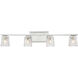 Northam 4 Light 30 inch Polished Chrome Bathroom Vanity Light Wall Light