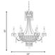 Claiborne 6 Light 33 inch Distressed Gold Chandelier Ceiling Light