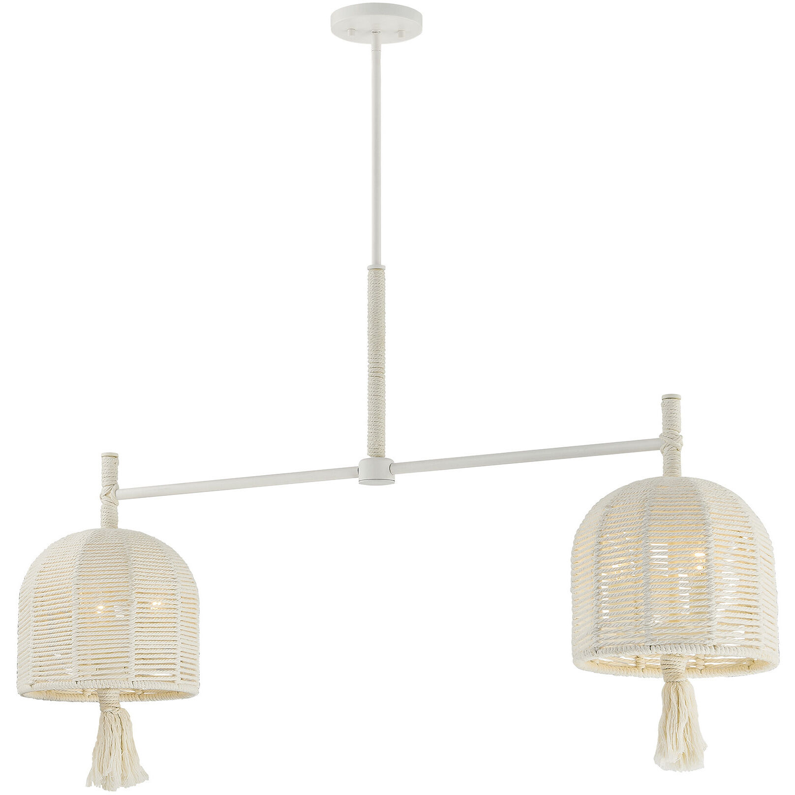 Lunara 6 Light 44 inch Cotton Chandelier Ceiling Light
