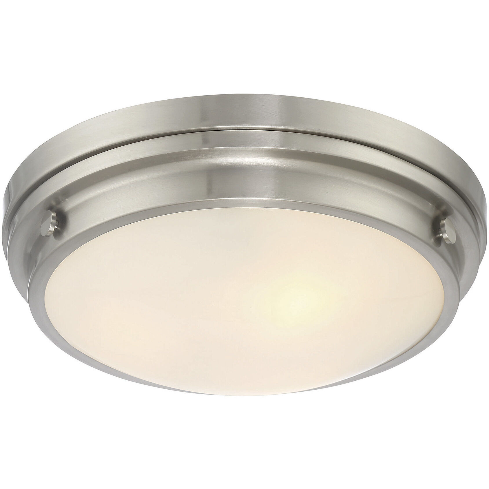 Lucerne 3 Light 15 inch Satin Nickel Flush Mount Ceiling Light, Essentials