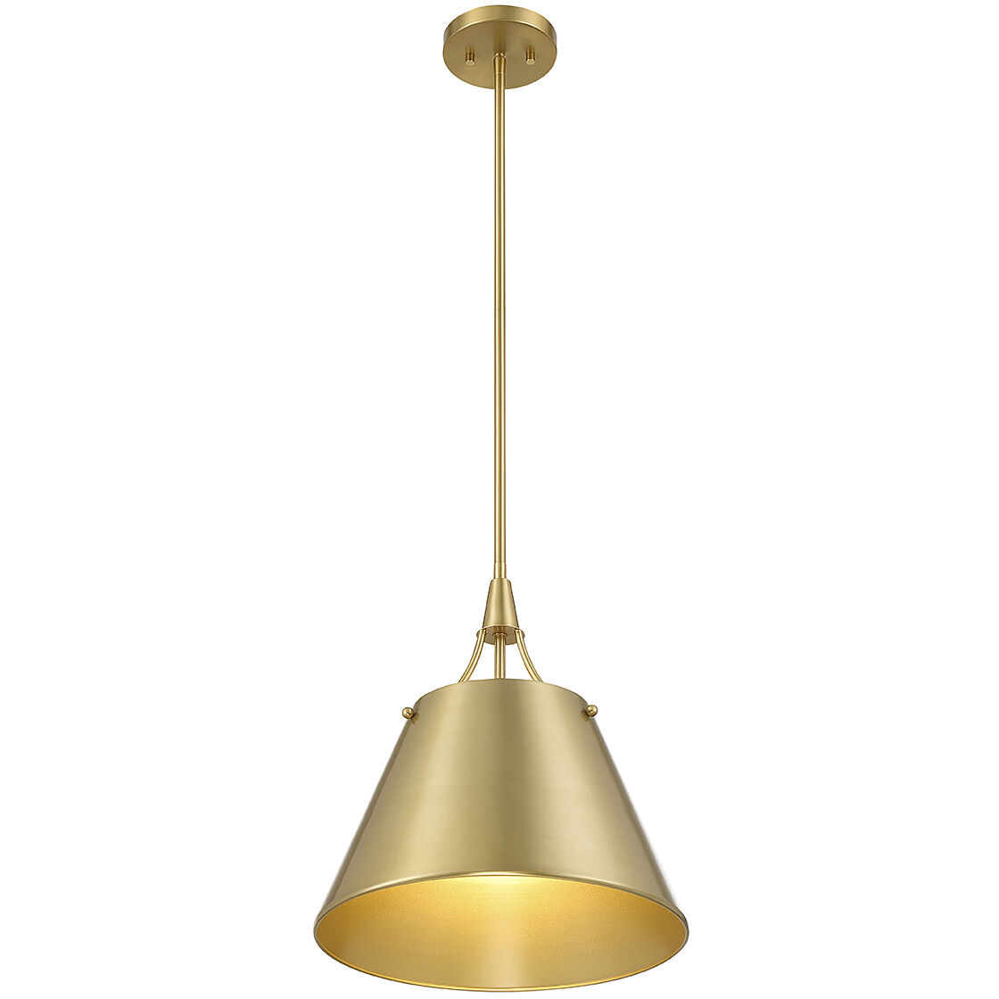 Willis 1 Light 14 inch Warm Brass Pendant Ceiling Light
