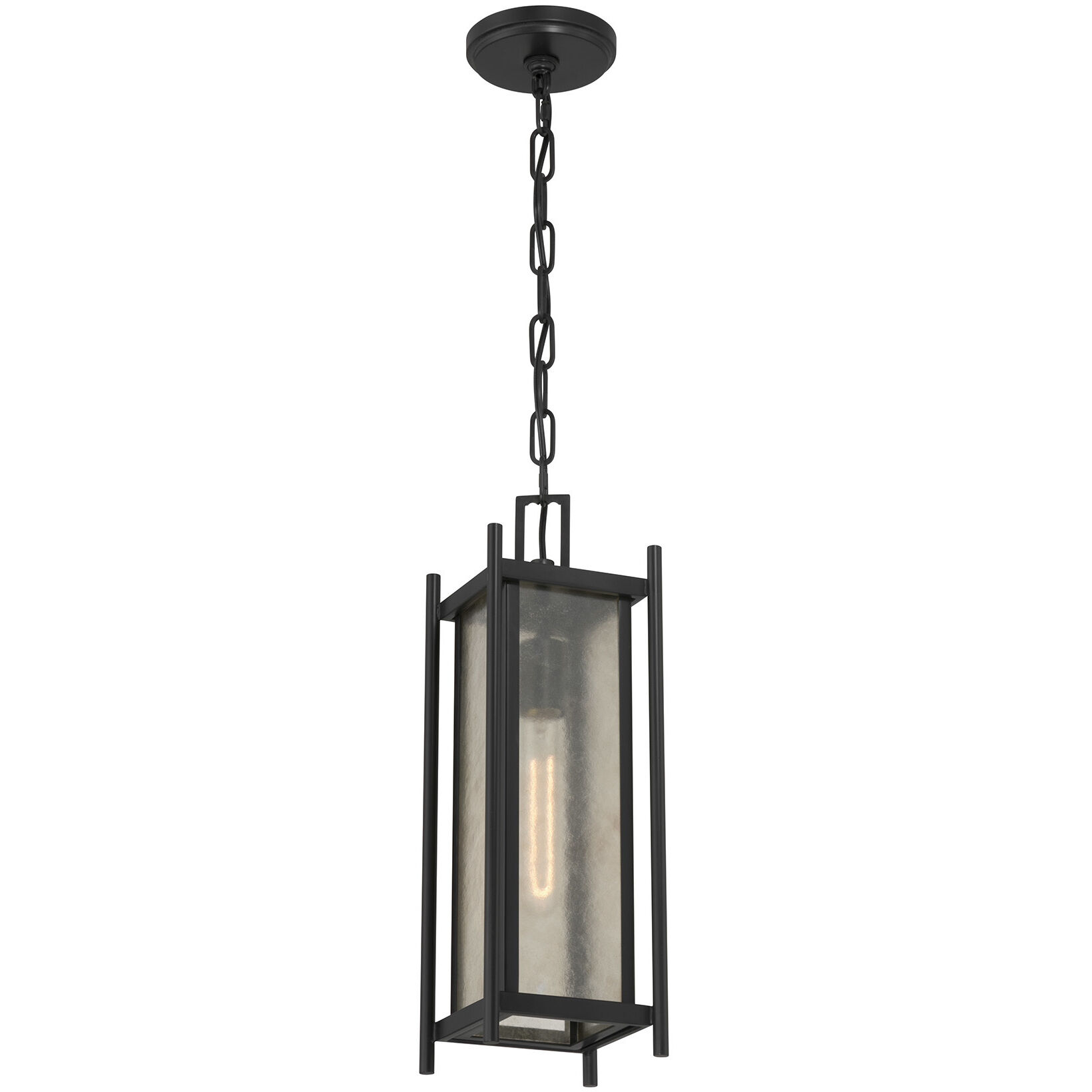 Jacobs 1 Light 5.75 inch Matte Black Outdoor Hanging Lantern