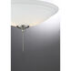 Wind Star LED Brushed Pewter Ceiling Fan Light kit