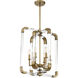 Rotterdam 6 Light 20 inch Warm Brass Pendant Ceiling Light