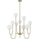 Chester 9 Light 30 inch Noble Brass Chandelier Ceiling Light