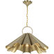 Vinton 3 Light 26 inch Noble Brass Pendant Ceiling Light