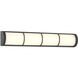 Harper LED 26 inch Matte Black Bathroom Vanity Light Wall Light