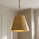 Alden 1 Light 12 inch Warm Brass Pendant Ceiling Light, Essentials